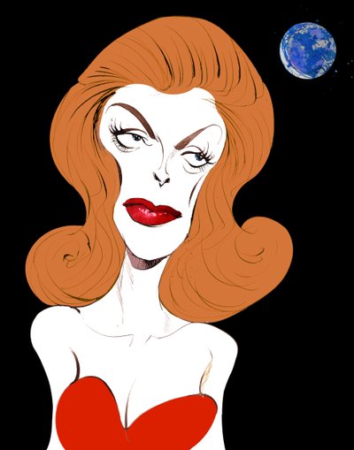 Julie London (caricature) by Neale Osborne